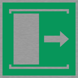 E033 safe condition door slides right to open